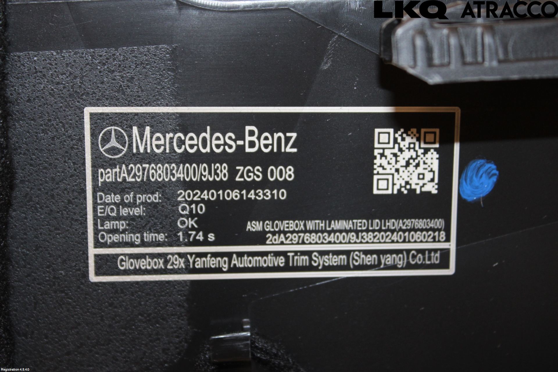 Mercedes-Benz MB EQE (V295) 22- Handskfack