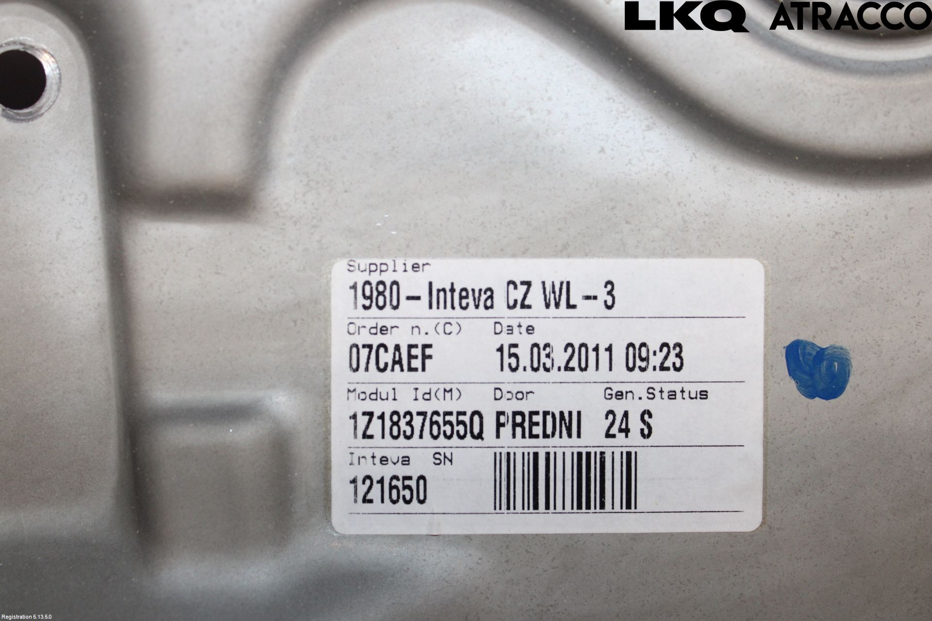 Skoda OCTAVIA (1Z) 05-13 Fönsterhiss El Kompl
