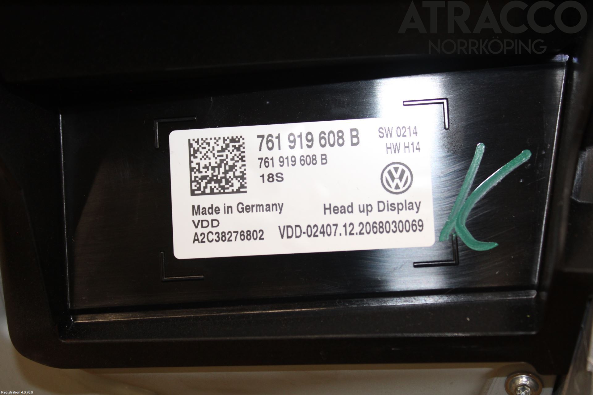 Volkswagen VW TOUAREG CR 18- Instrument Komb