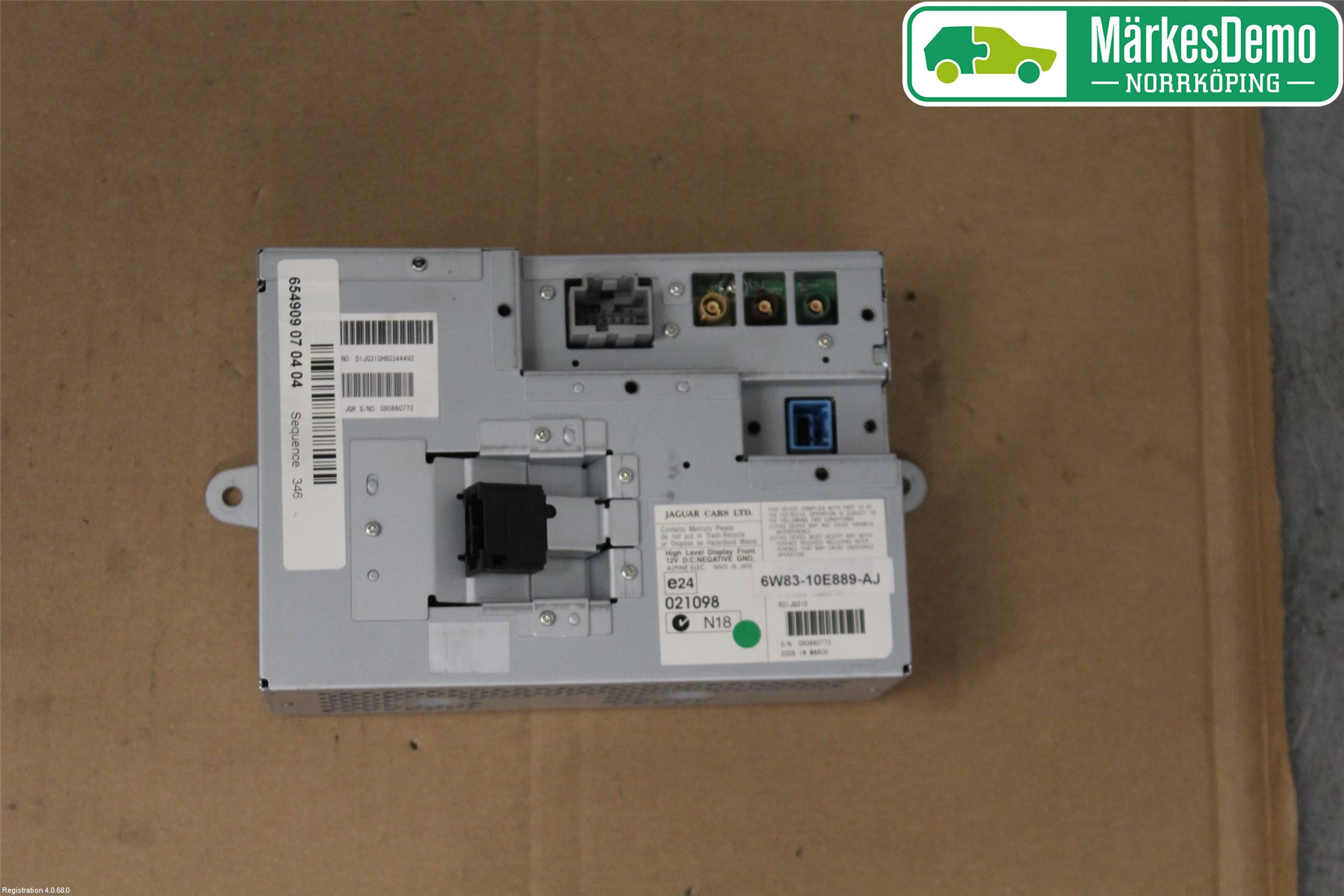 Jaguar XK/XKR 06-14 Bildskärm