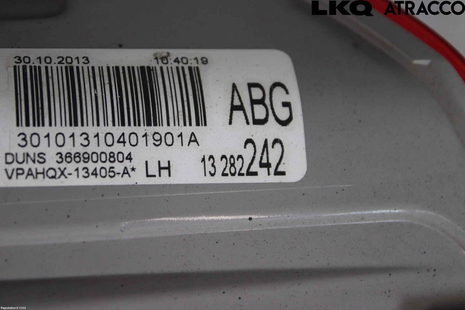 Opel ASTRA J 10-15 Bakljus Vänster