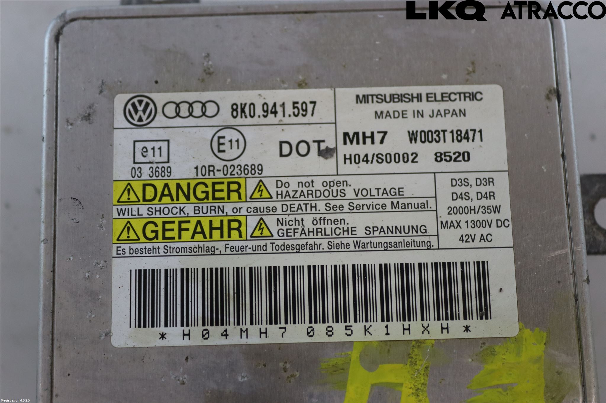 Audi A4/S4 08-11 Styrenhet Strålkastare