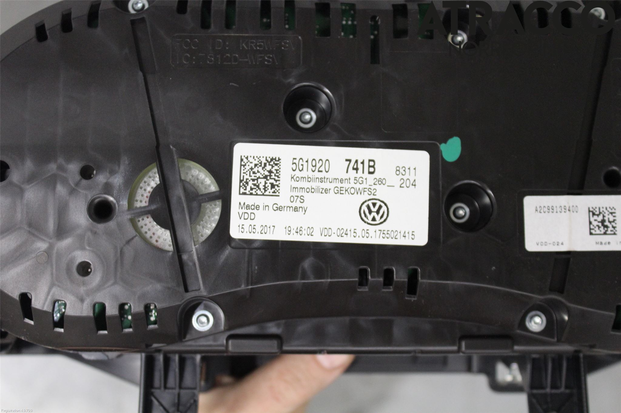 Volkswagen VW GOLF / E-GOLF VII 13-20 Instrument Komb