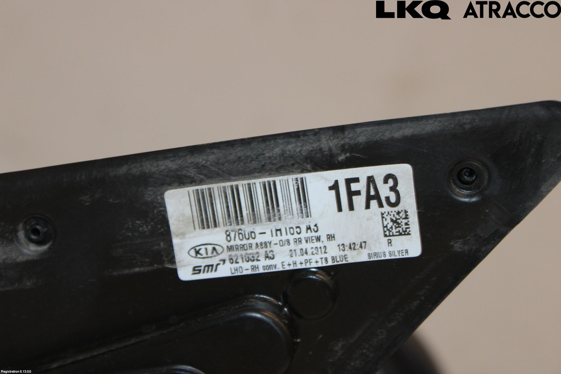 Kia CEED 06-12 Spegel Yttre El Hö