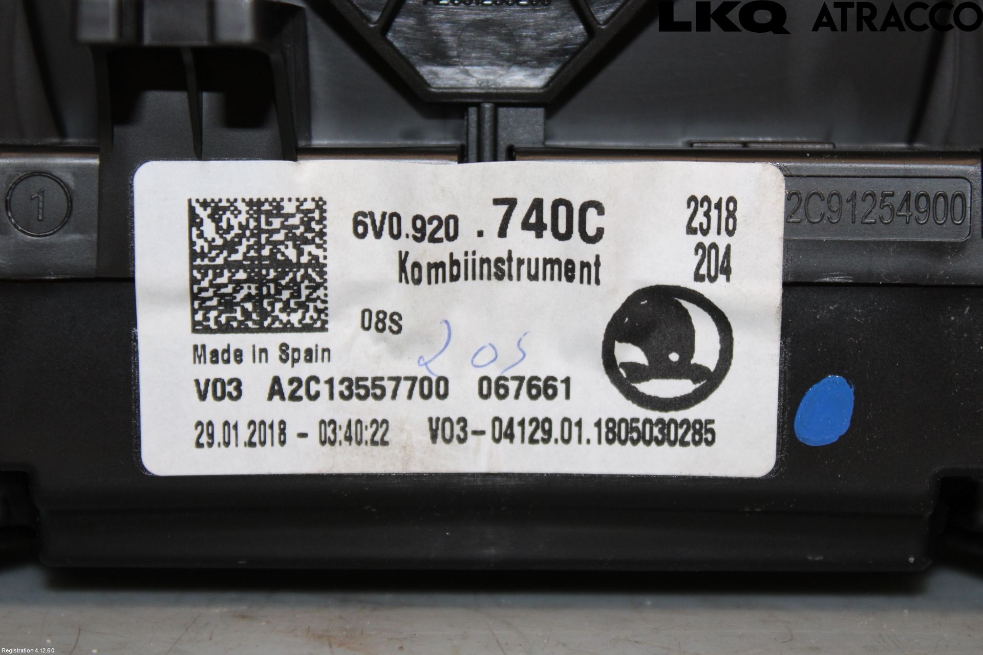 Skoda FABIA 15-21 Instrument Komb