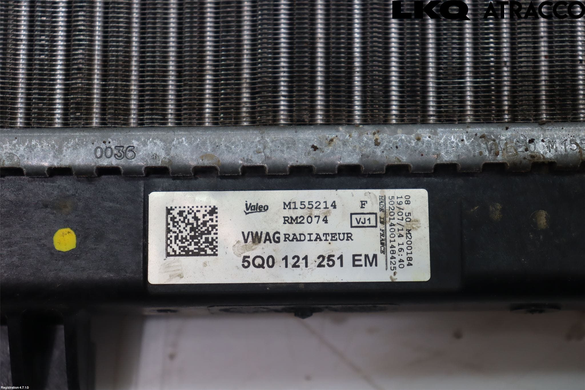 Volkswagen VW GOLF / E-GOLF VII 13-20 Kylare Man