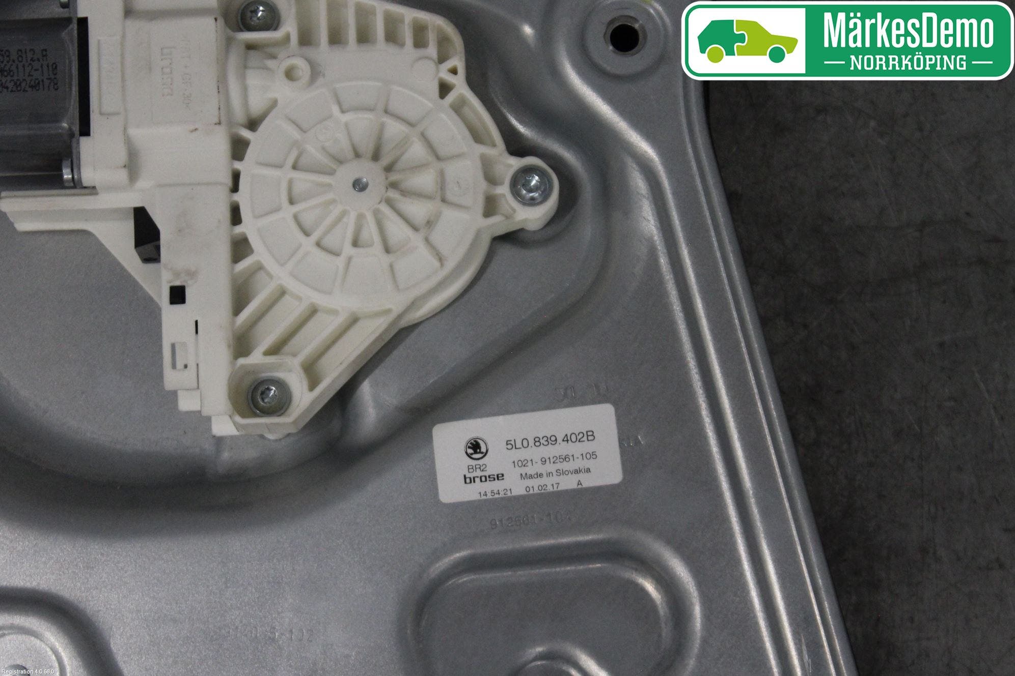 Skoda YETI Fönsterhiss El Kompl