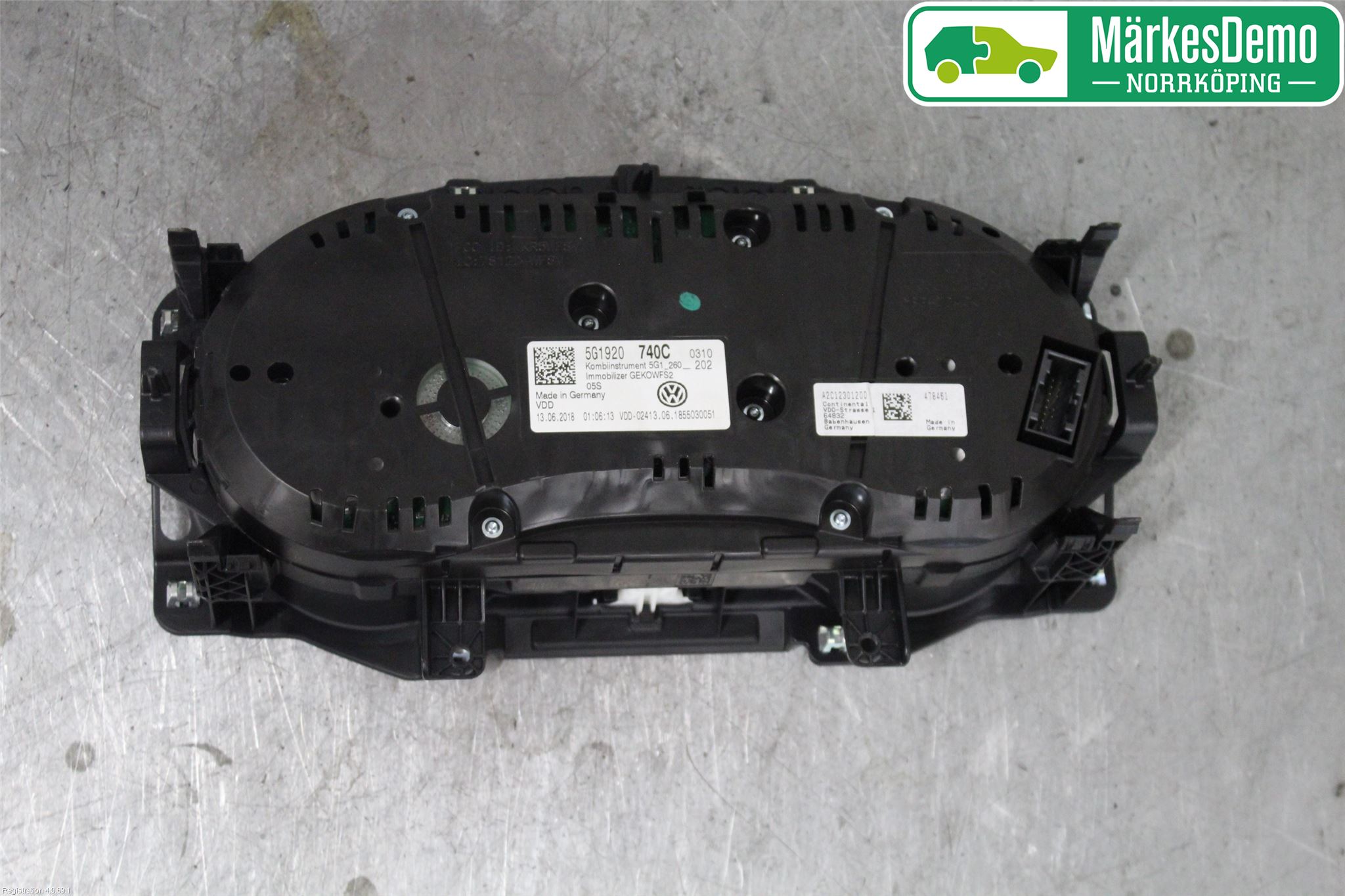 Volkswagen VW GOLF / E-GOLF VII 13-20 Instrument Komb