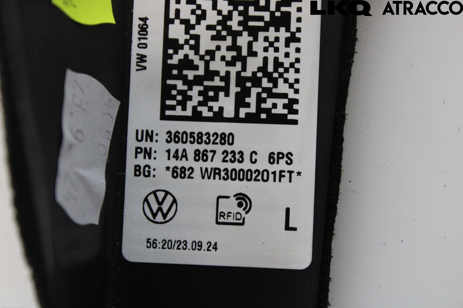 Volkswagen VW ID.7/TOURER 24- Inr Plastd A-B-C Stolpe