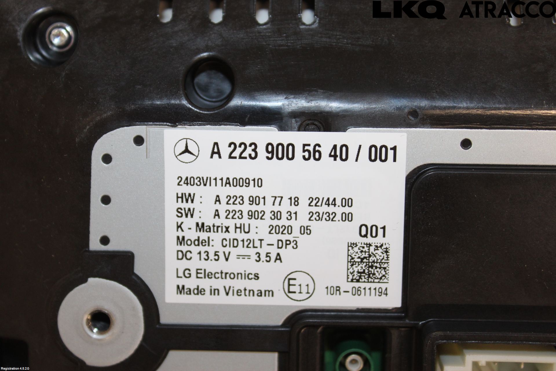 Mercedes-Benz MB EQE (V295) 22- Bildskärm