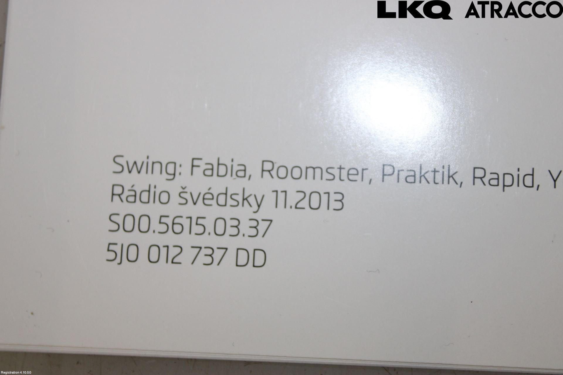 Skoda RAPID Instruktionsbok