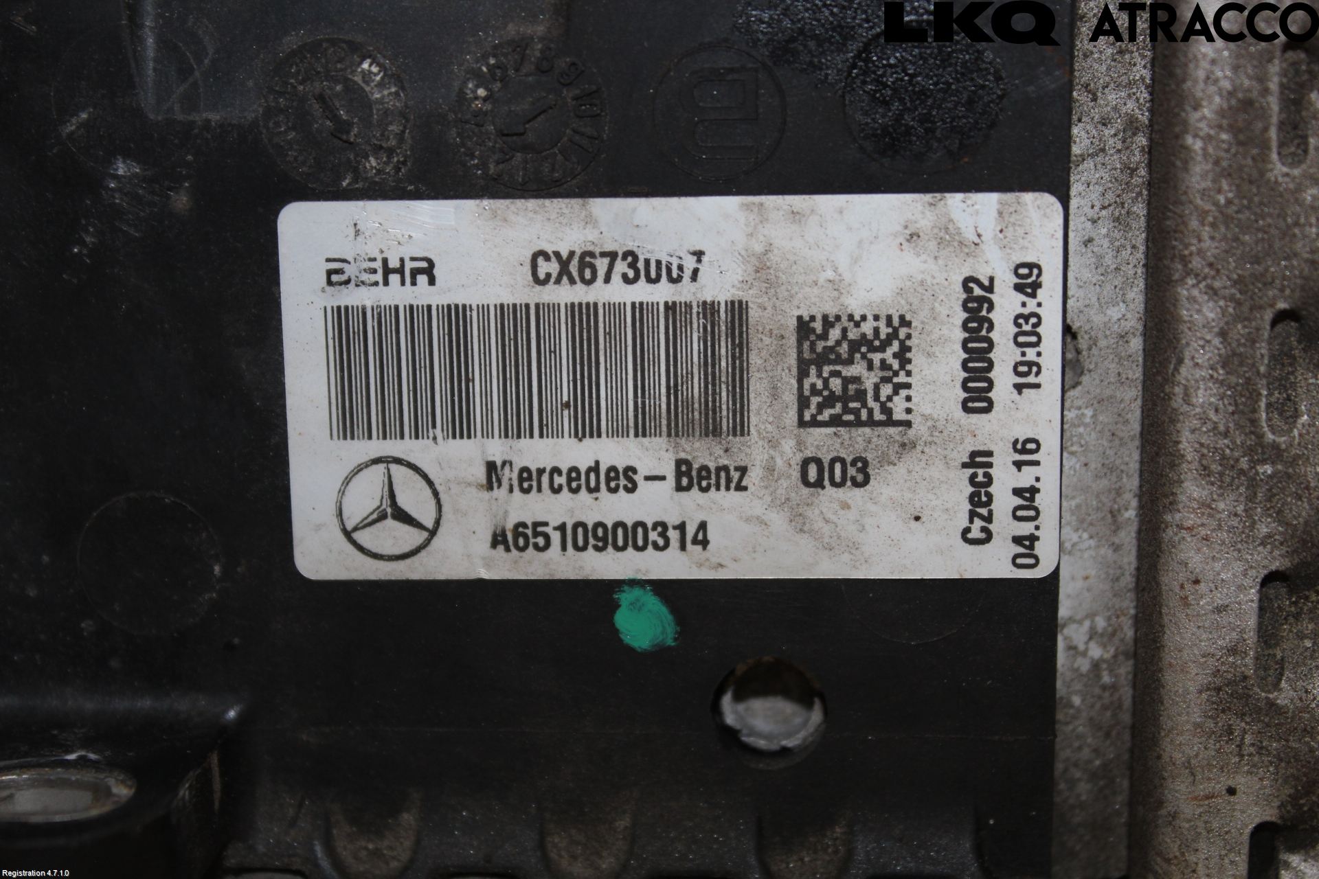 Mercedes-Benz MB GLC-KLASS (X253/C253) 15-22 Laddluft-Intercooler Kyl