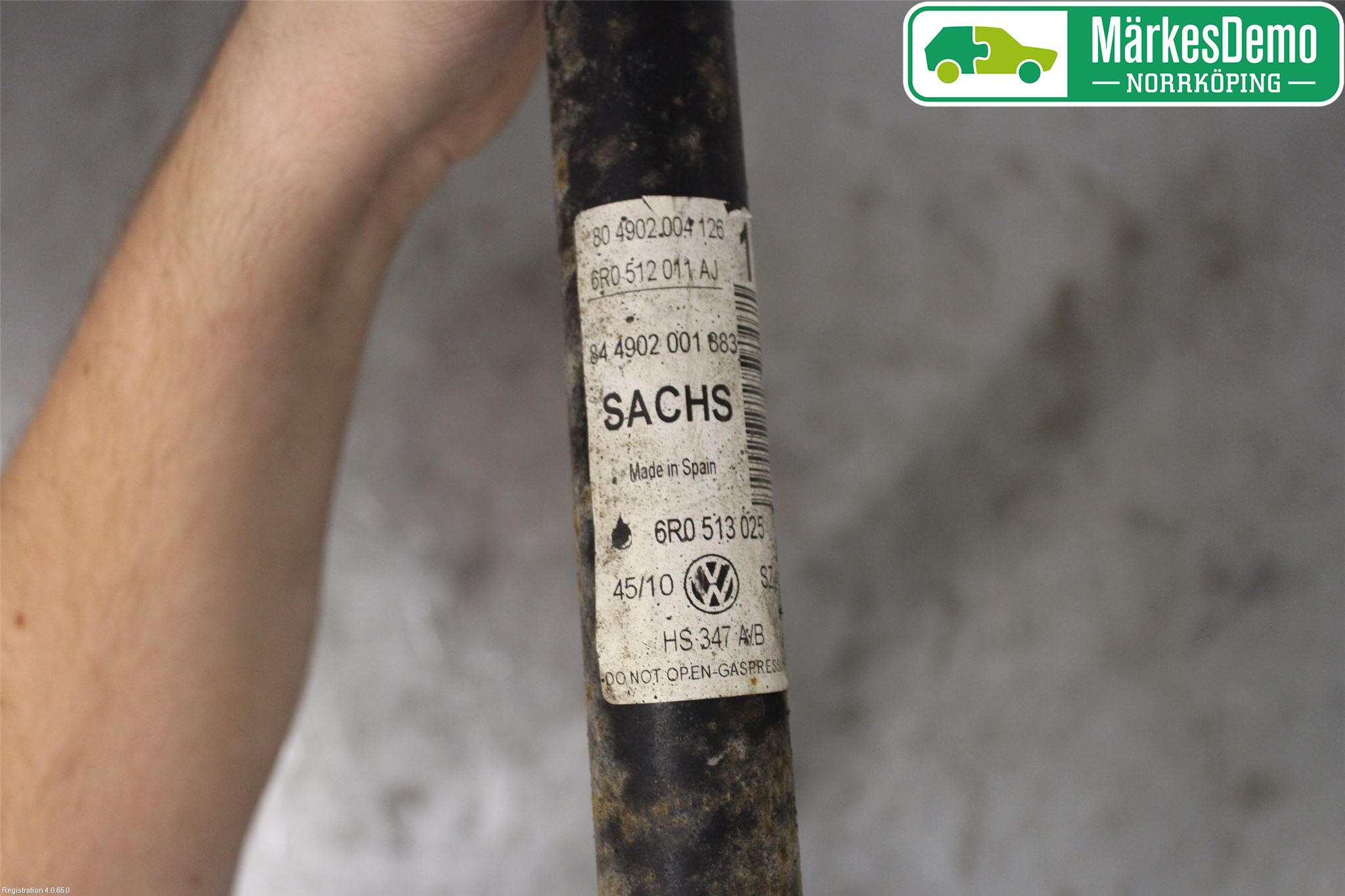 Volkswagen VW POLO 10-17 Stötdämpare Bak