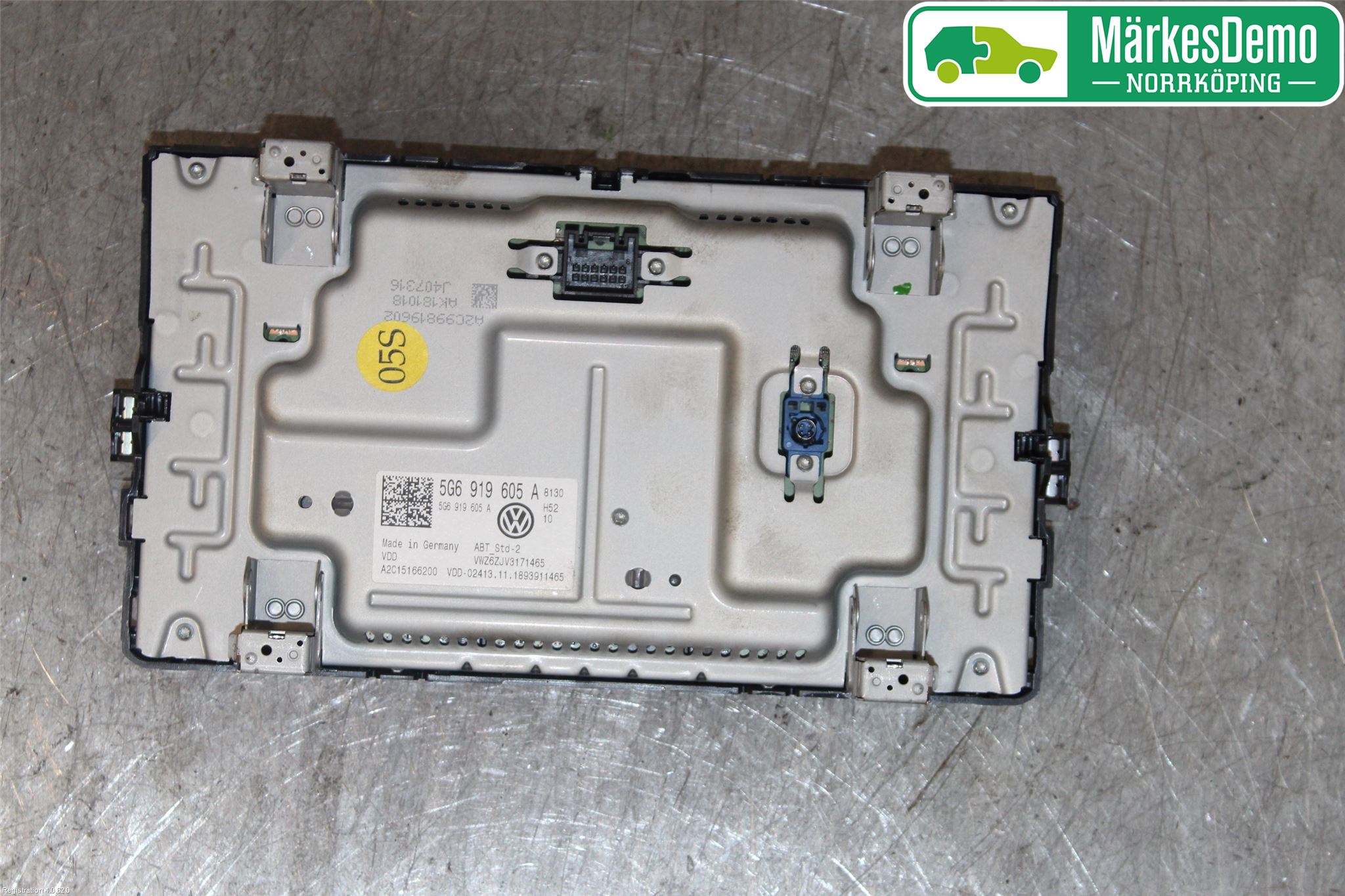 Volkswagen VW GOLF / E-GOLF VII 13-20 Multifunktionsdisplay