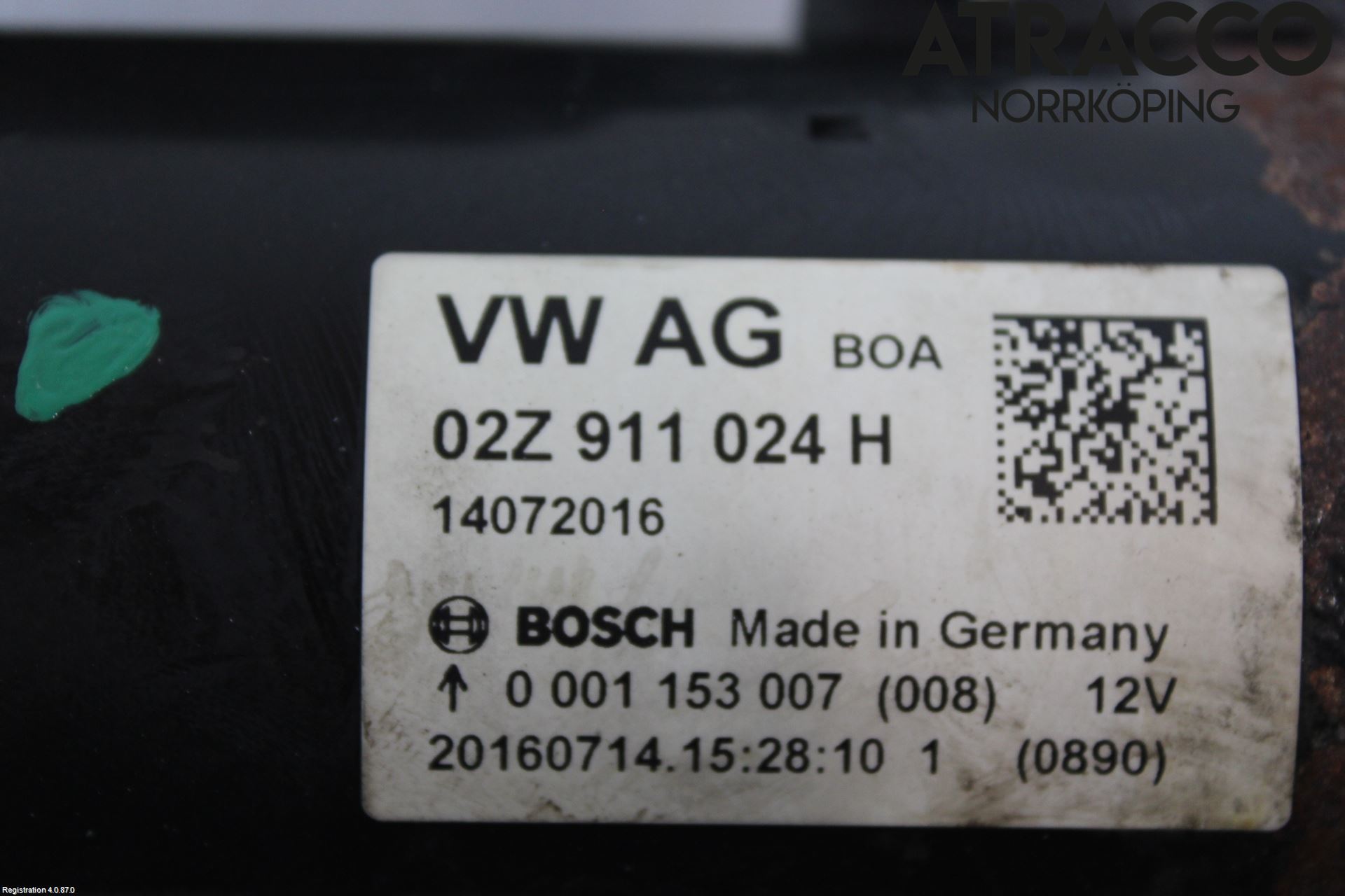 Volkswagen VW TRANSP/CARAVELLE (T6) 16-22 Startmotor Diesel
