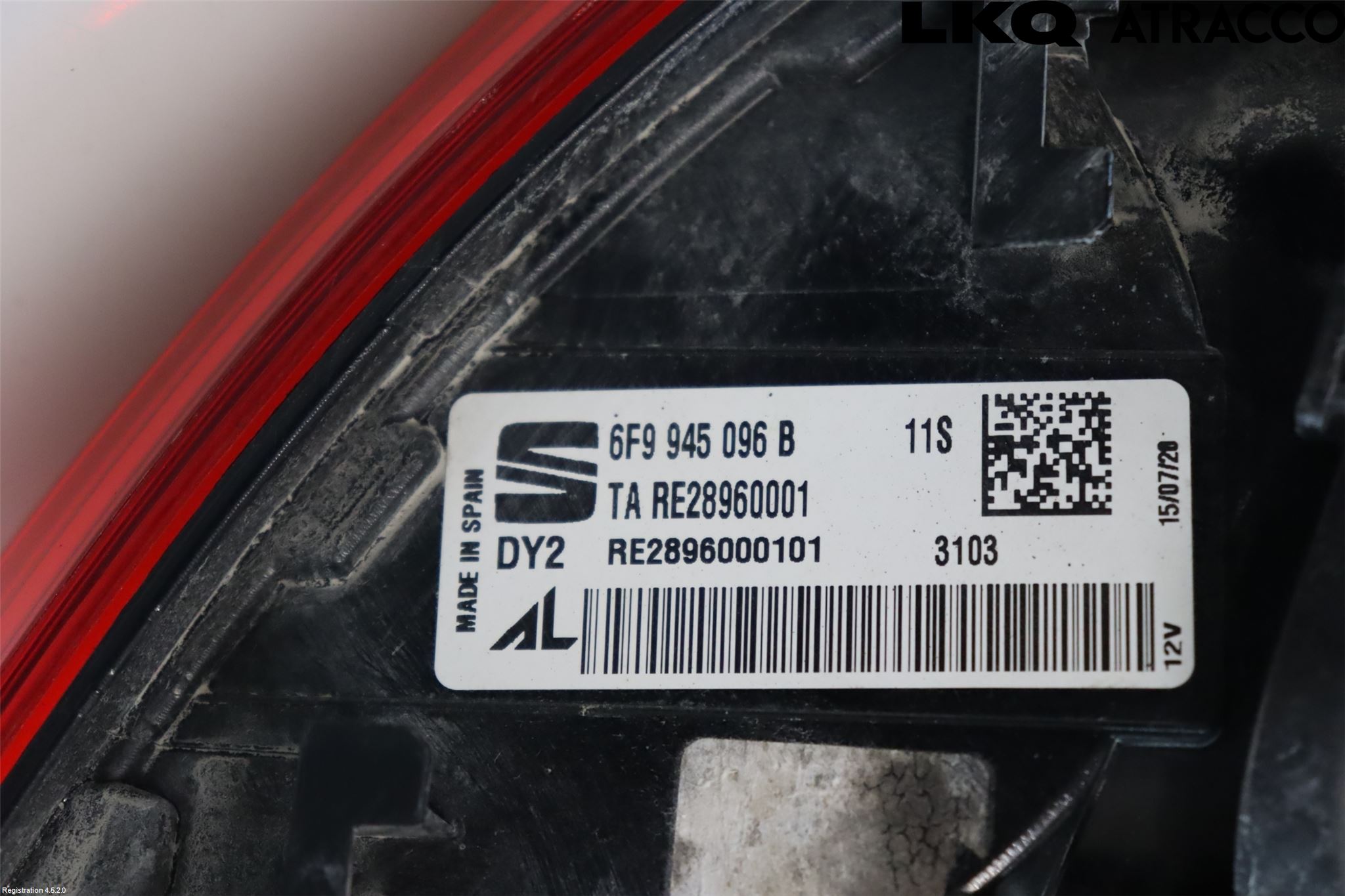 Seat ARONA Bakljus Höger