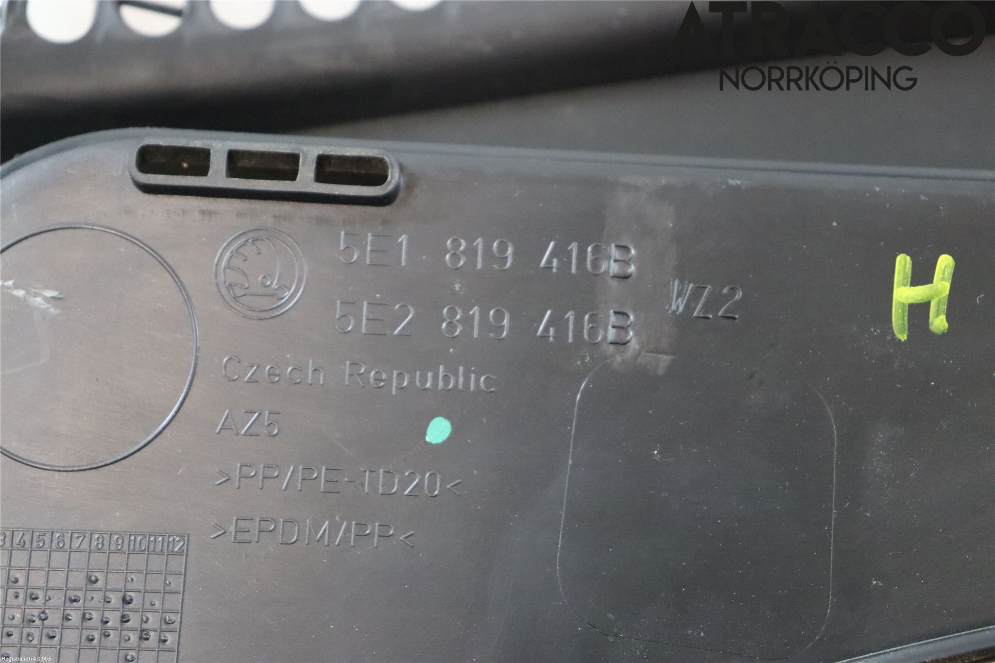 Skoda OCTAVIA (5E) 13-20 Torpedplåt-Torpedplast
