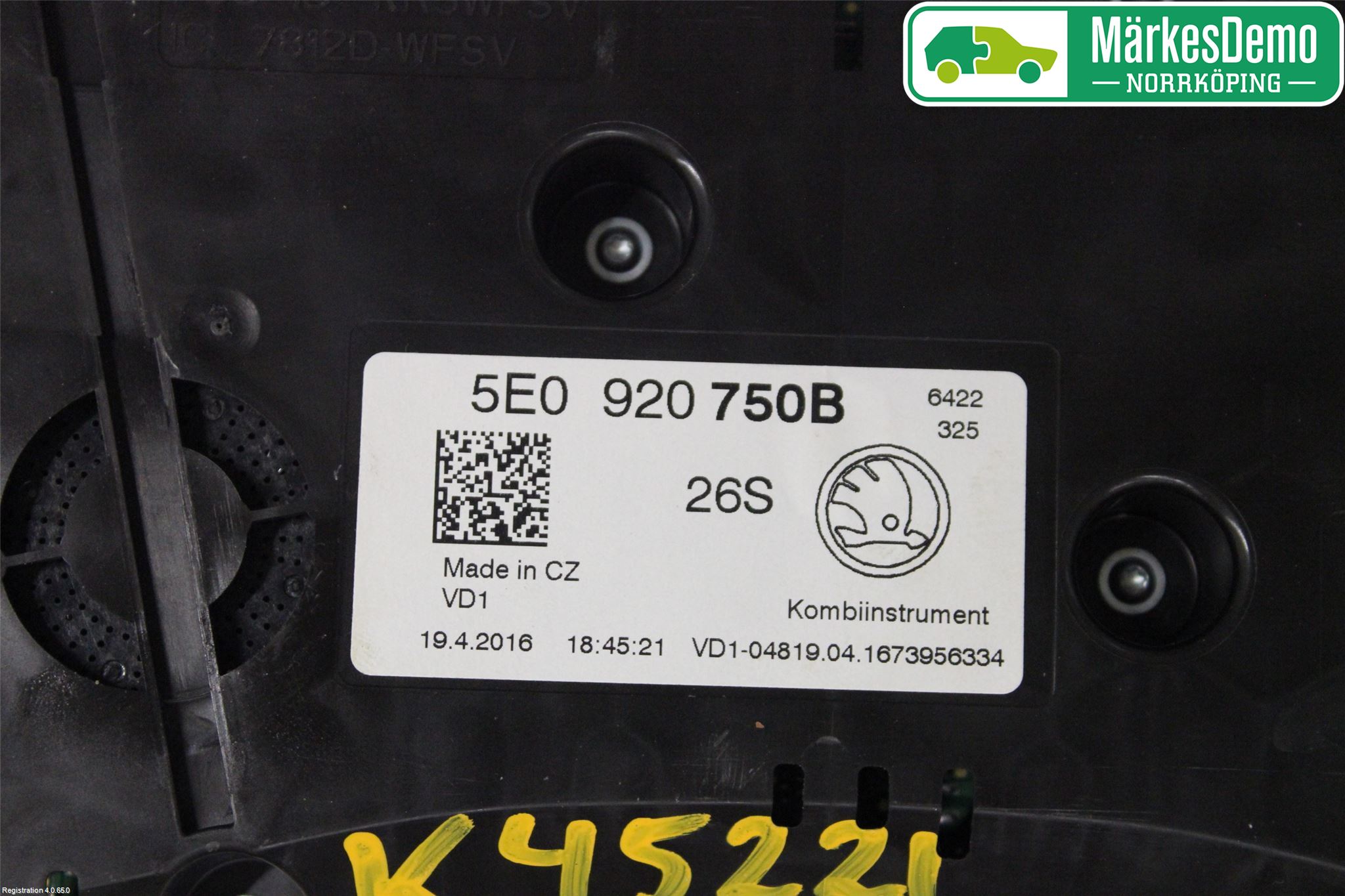 Skoda OCTAVIA (5E) 13-20 Instrument Komb