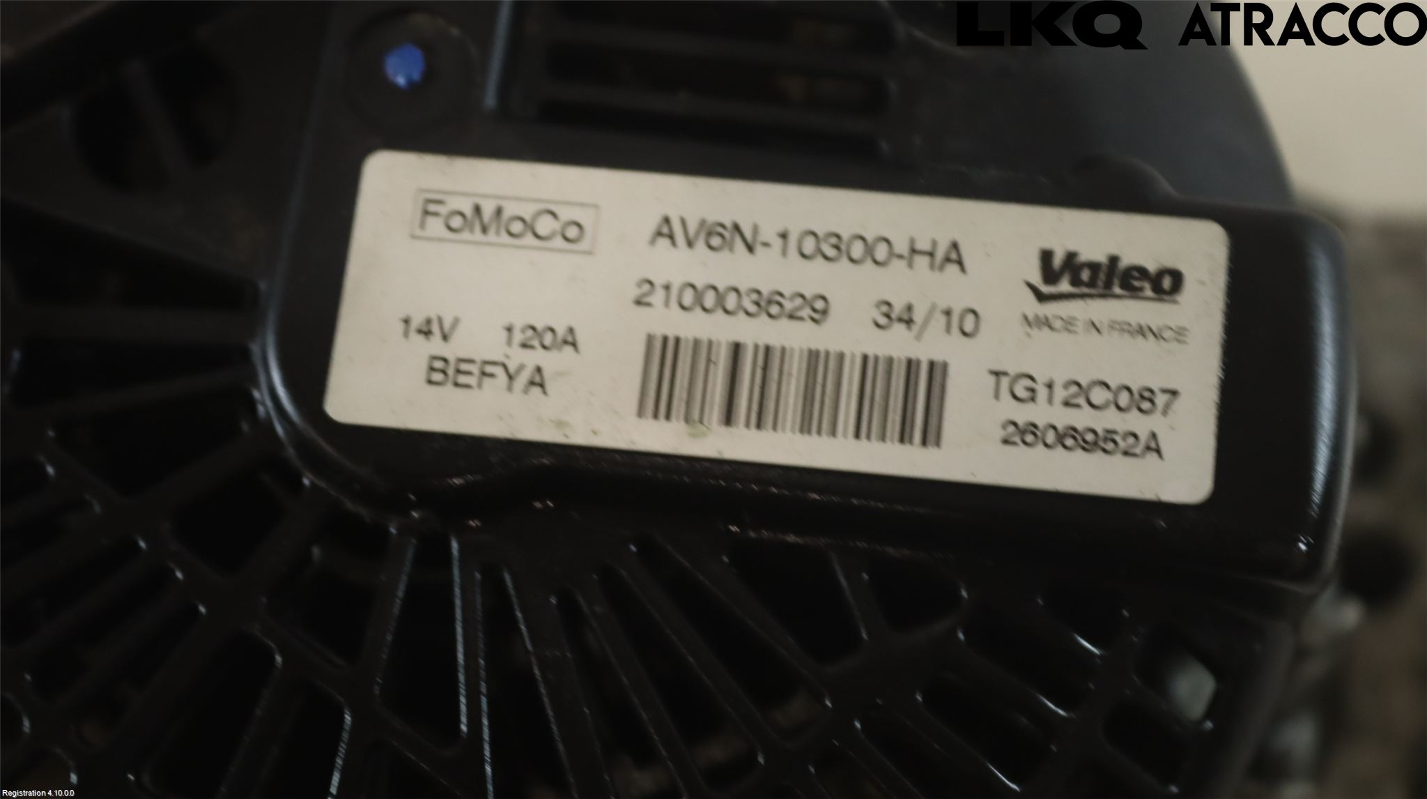 Ford FIESTA 09-12 Generator