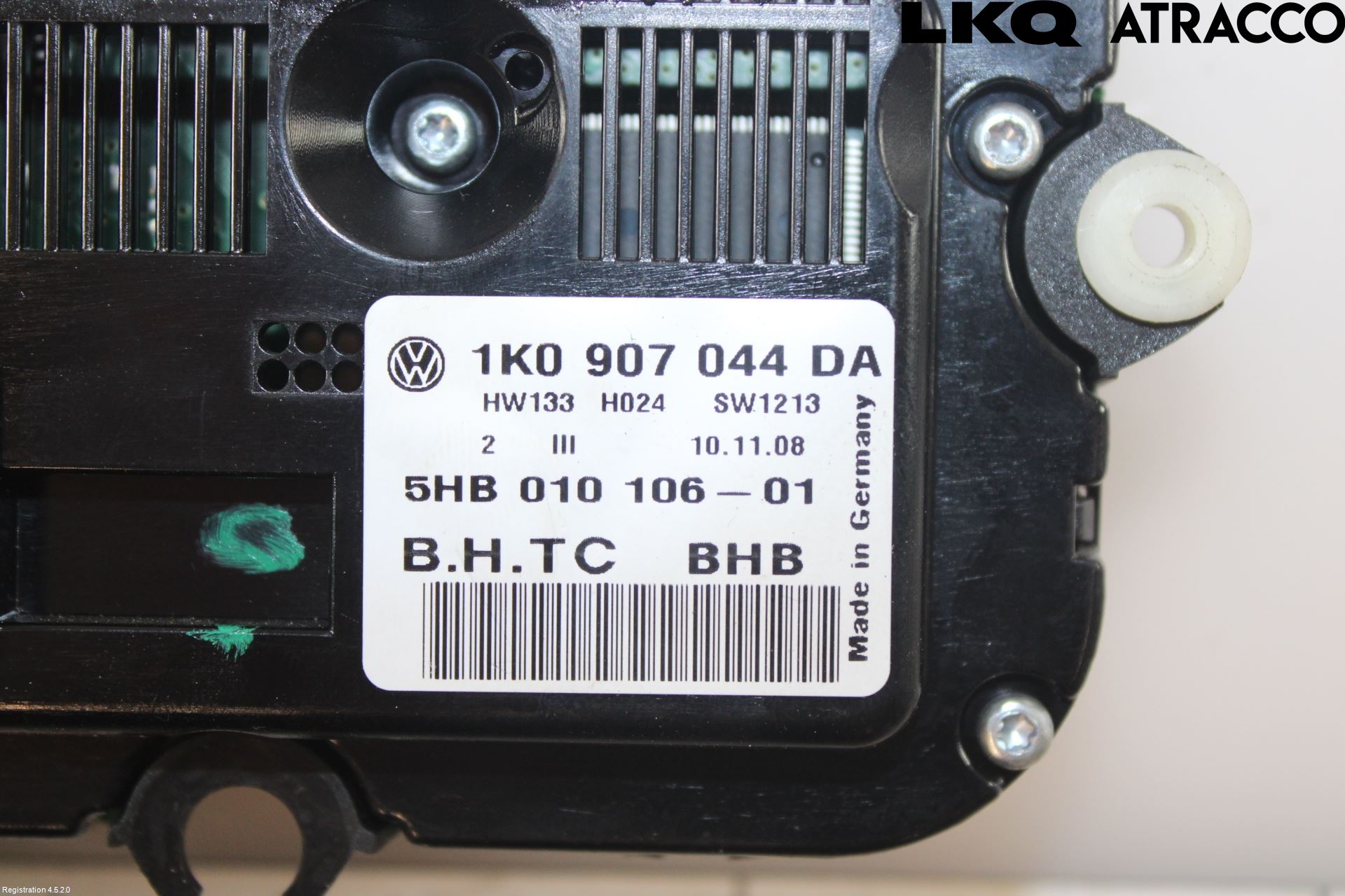 Volkswagen VW SCIROCCO 09-17 Värmereglage