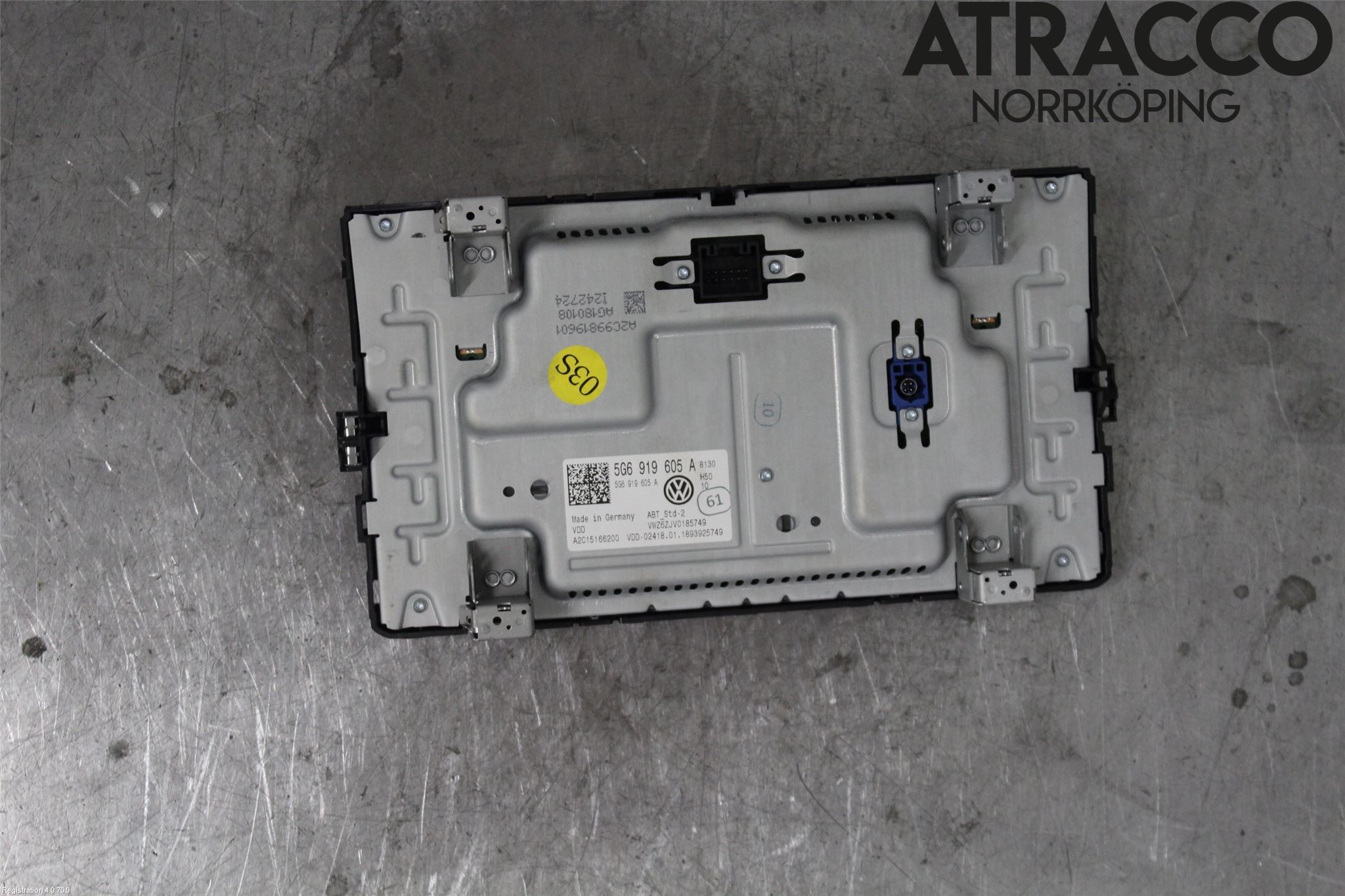 Volkswagen VW GOLF / E-GOLF VII 13-20 Multifunktionsdisplay