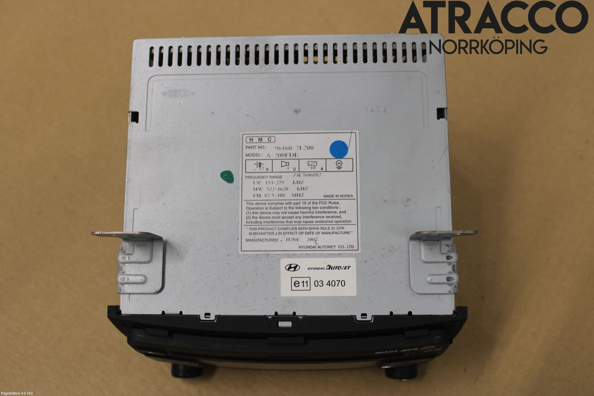 Hyundai i30 FD 07-12 Cd Radio - Multimediapanel