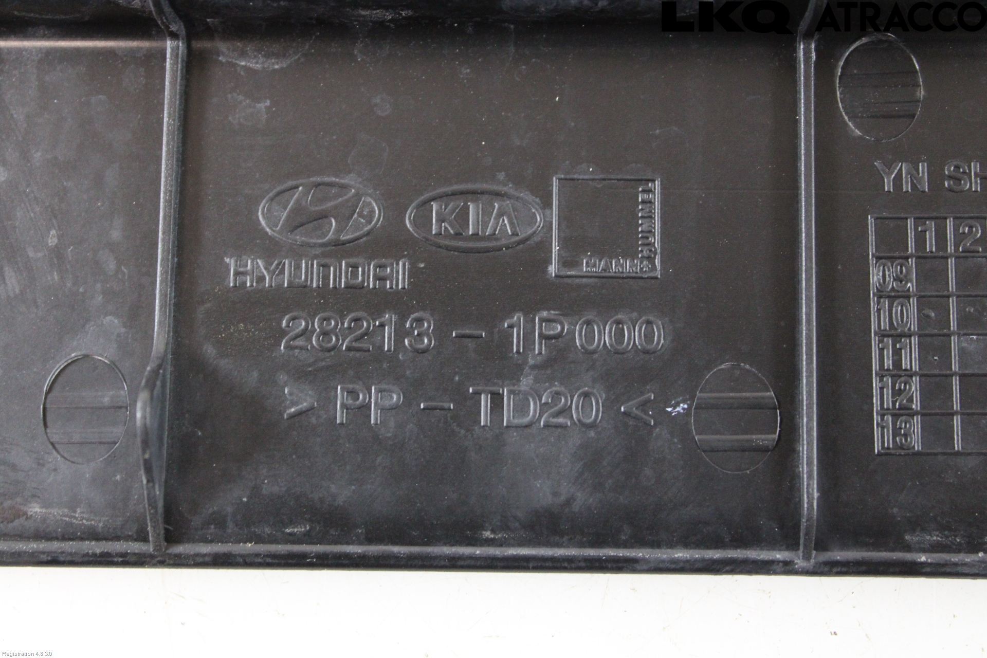 Kia VENGA 10-19 Deflektor Plåt-Plast Kylning