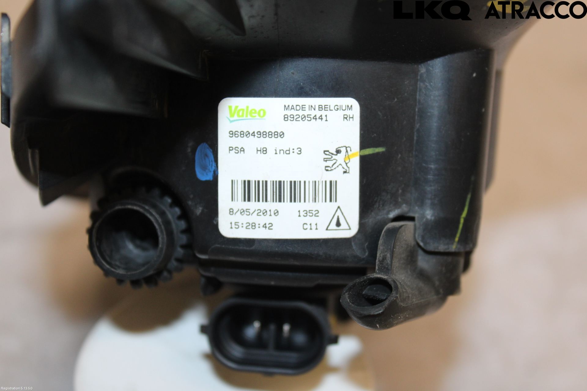 Peugeot 308 08-13 Dimljus-Varselljus Fram