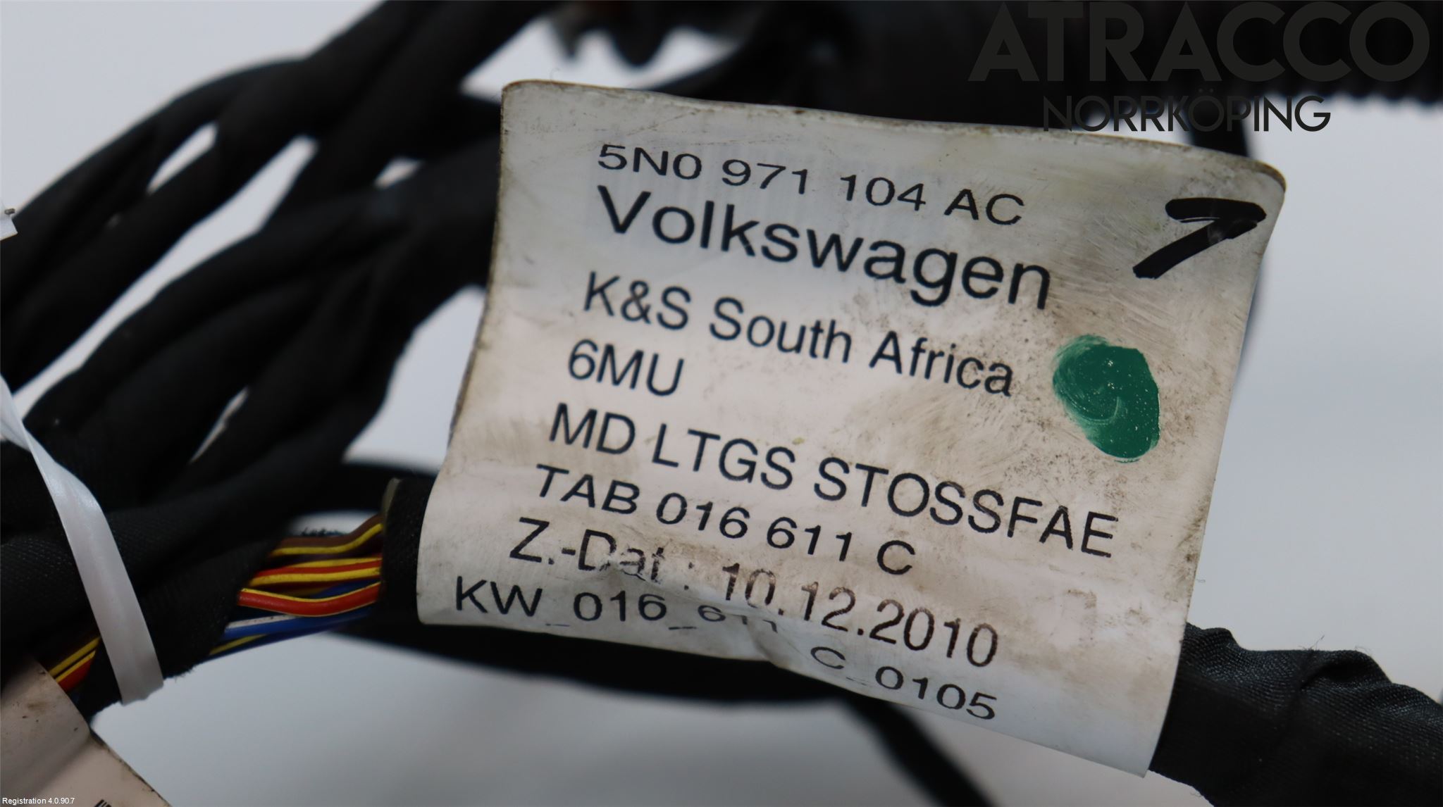 Volkswagen VW TIGUAN 07-16 Parkeringshjälp Backsensor