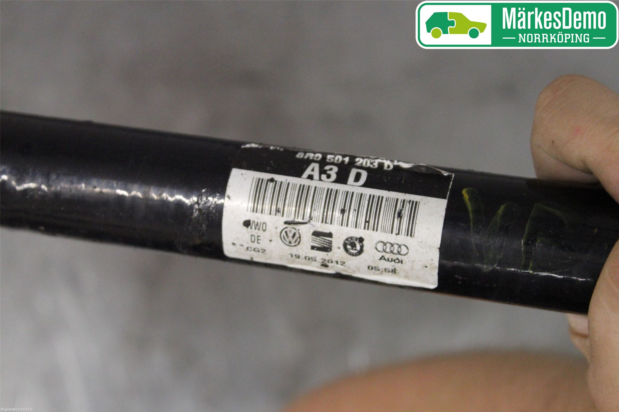 Audi A8/S8 4H 10-17 Drivaxel Bak Vänster