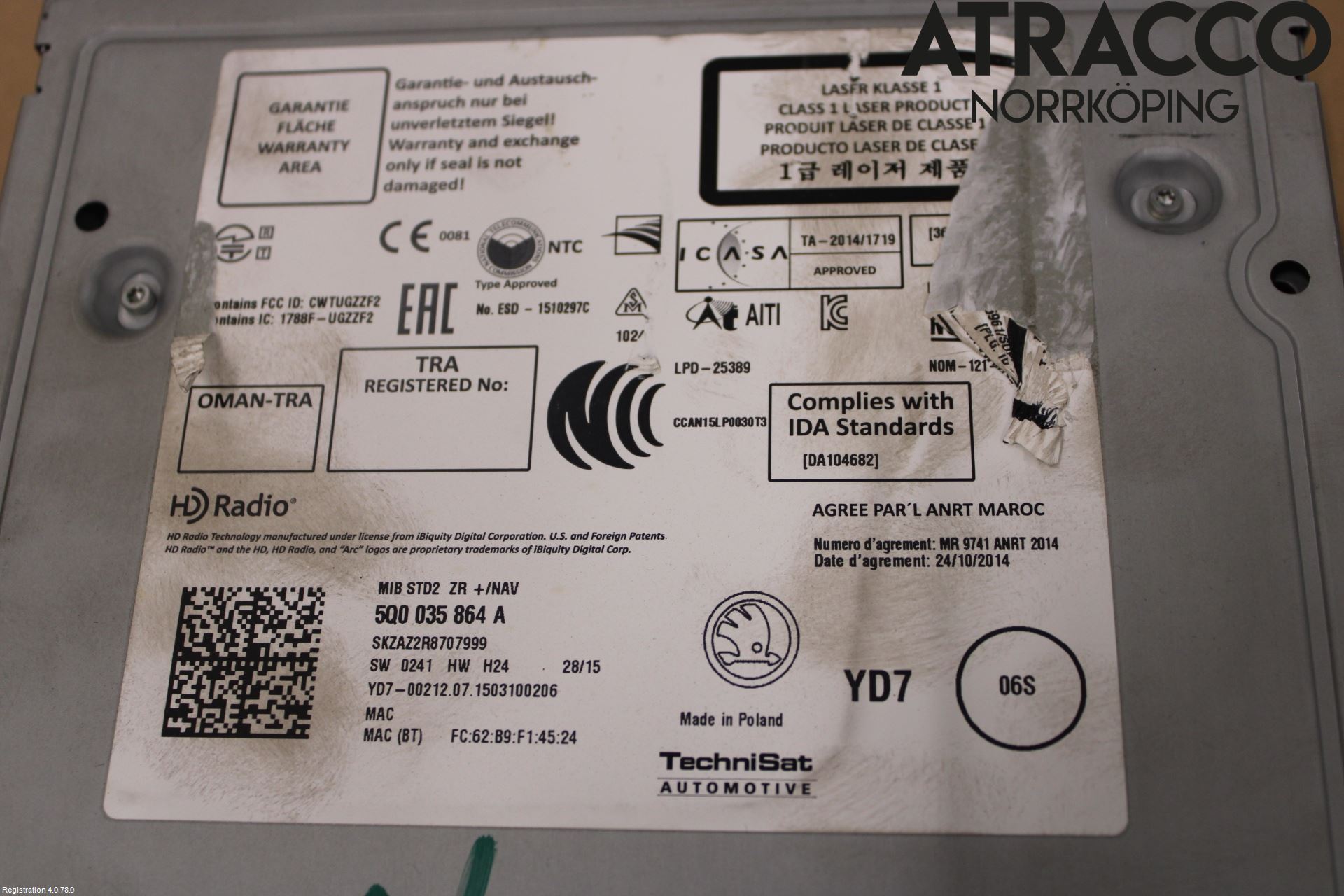 Skoda FABIA 15-21 Cd Radio - Multimediapanel