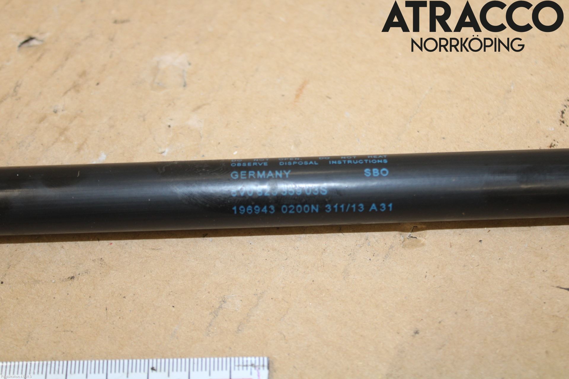 Audi A3/S3 8V 13-20 Gasfjäder Motorhuv