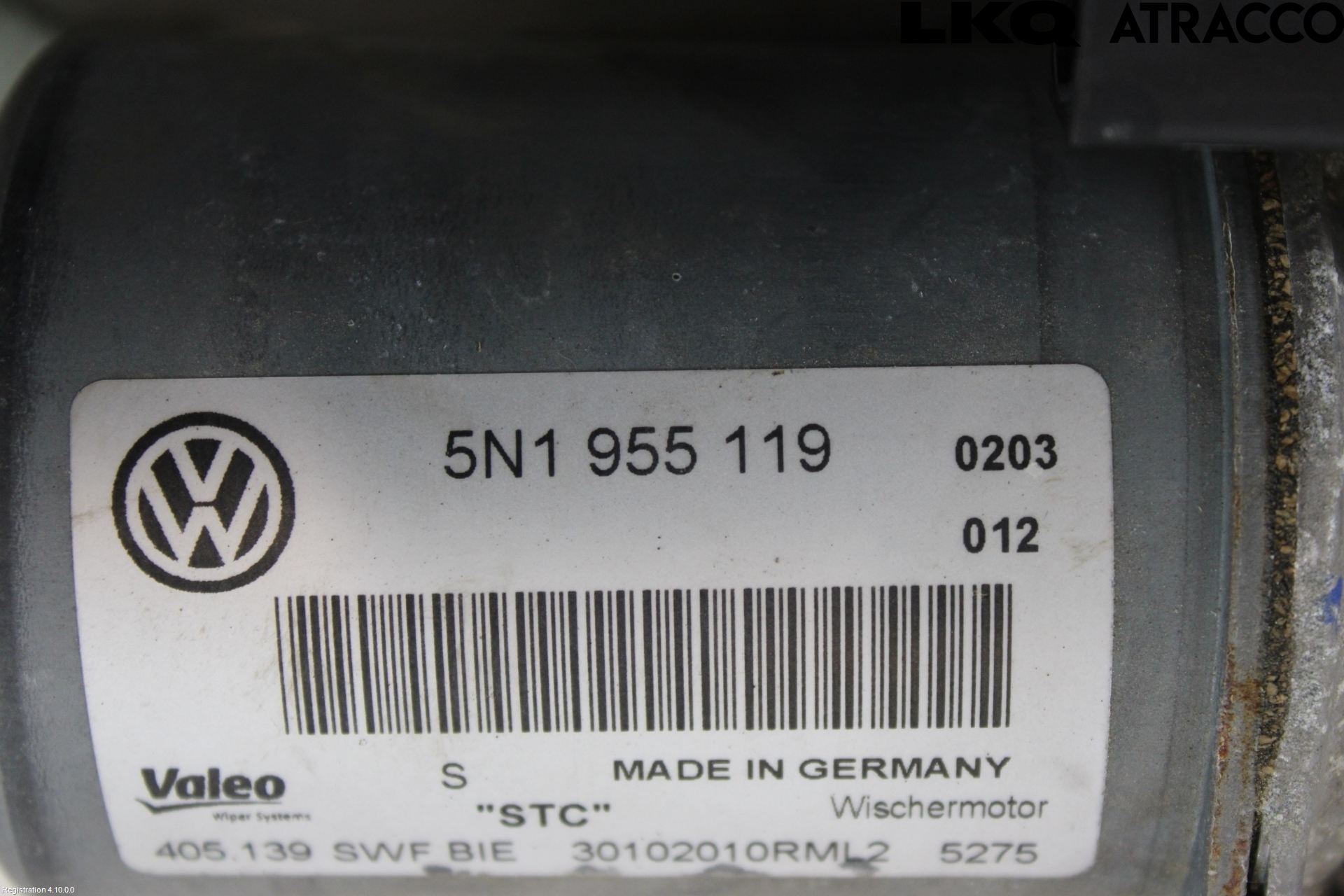 Volkswagen VW TIGUAN 07-16 Torkarmekanism Vindruta