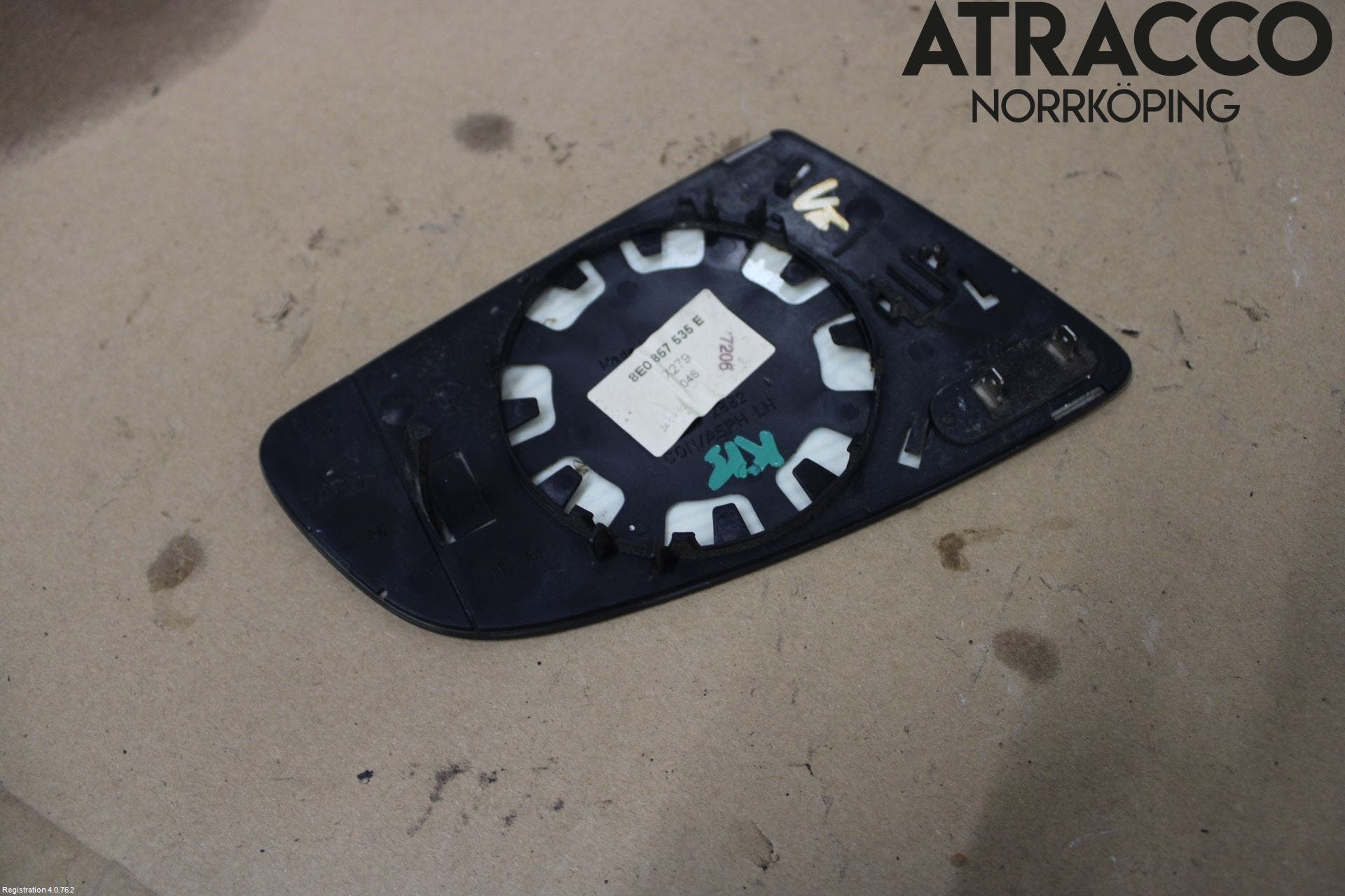 Audi A4/S4 01-05 Spegelglas Vä