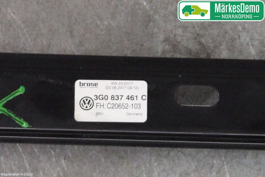 Volkswagen VW PASSAT 15-19 Fönsterhiss El Kompl