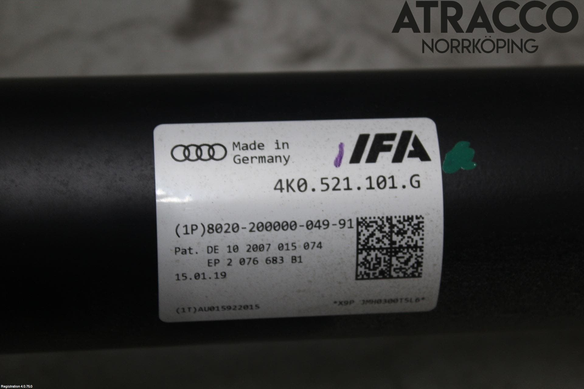 Audi A6 F2/C8 19- Mellanaxel Komp