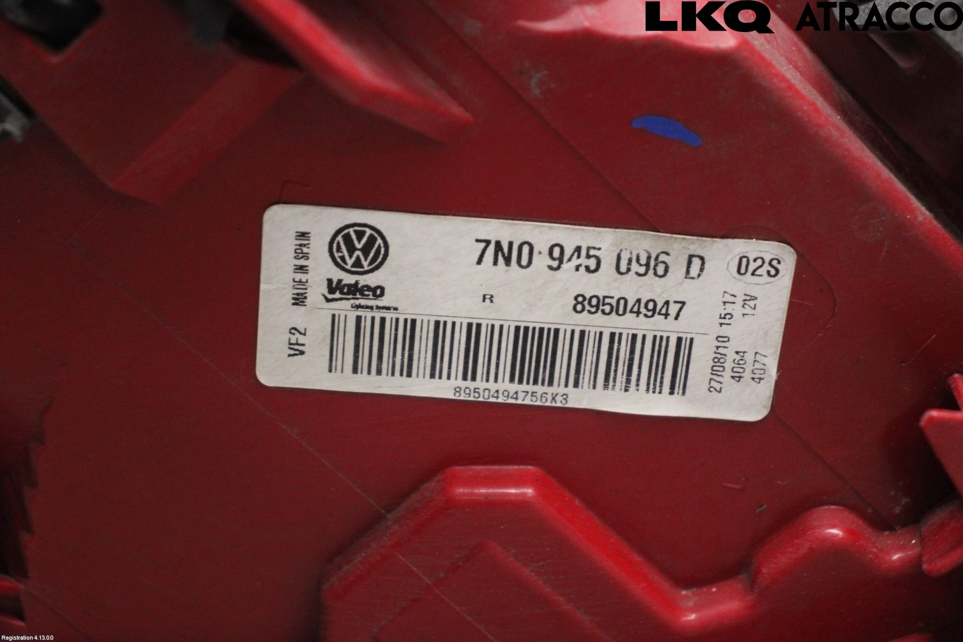 Volkswagen VW SHARAN 11- Bakljus Höger
