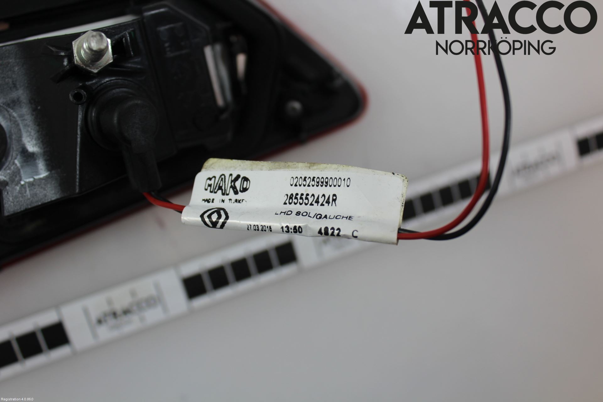 Renault CLIO IV 12-16 Bakljus Lucka Vä