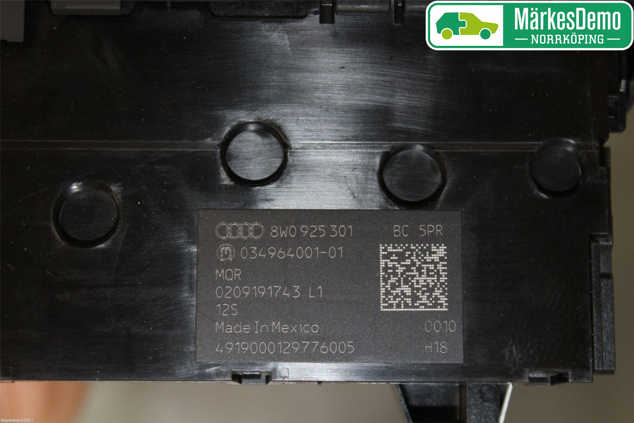 Audi A4/S4 B9 20- Strömställare Multifunktion