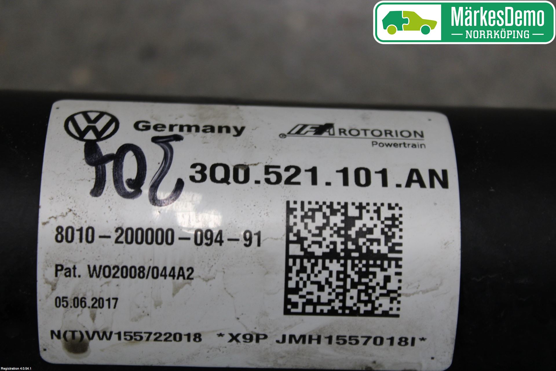 Volkswagen VW PASSAT 15-19 Mellanaxel Komp