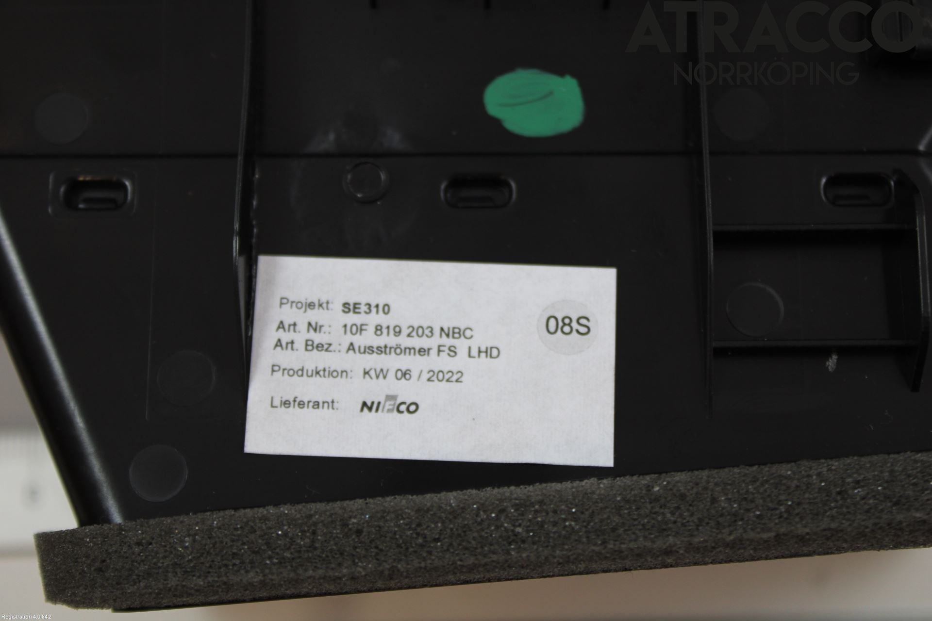 Cupra BORN 22- Defrosterkanal-Munstycke