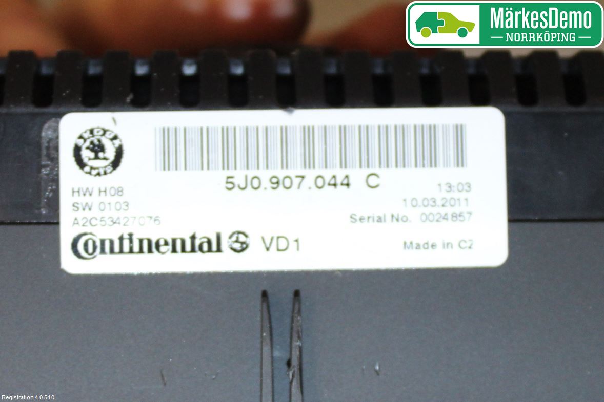 Skoda FABIA 07-14 Värmereglage