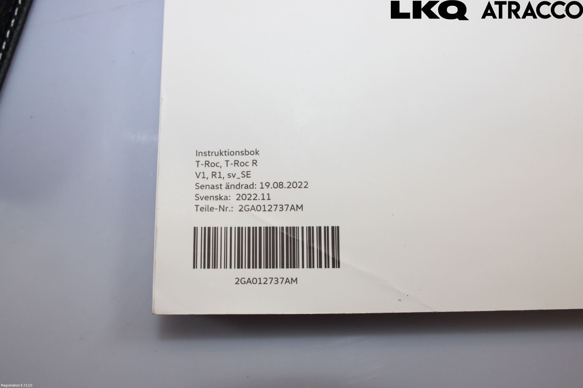 Volkswagen VW T-ROC 18- Instruktionsbok