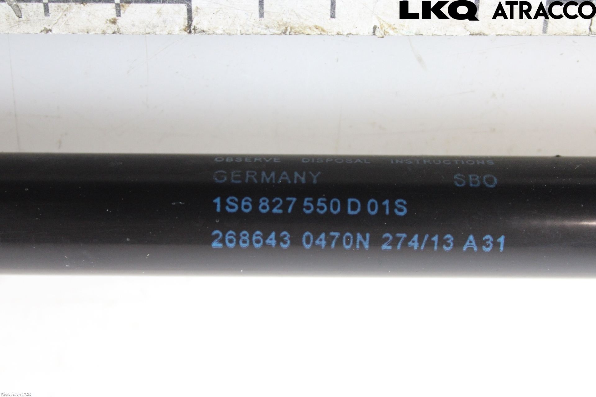 Volkswagen VW UP! / E-UP! Gasfjäder Baklucka