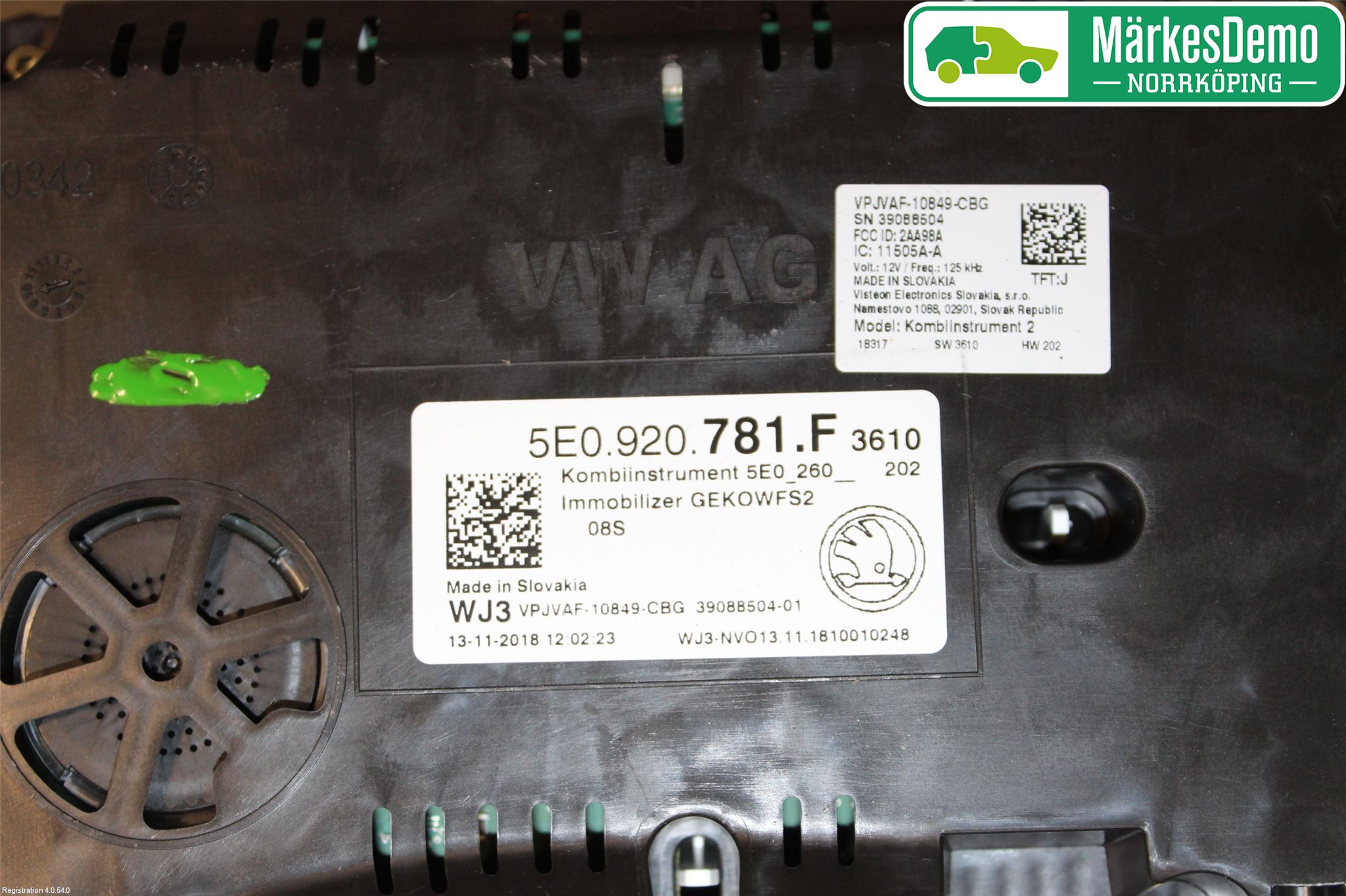 Skoda OCTAVIA (5E) 13-20 Instrument Komb