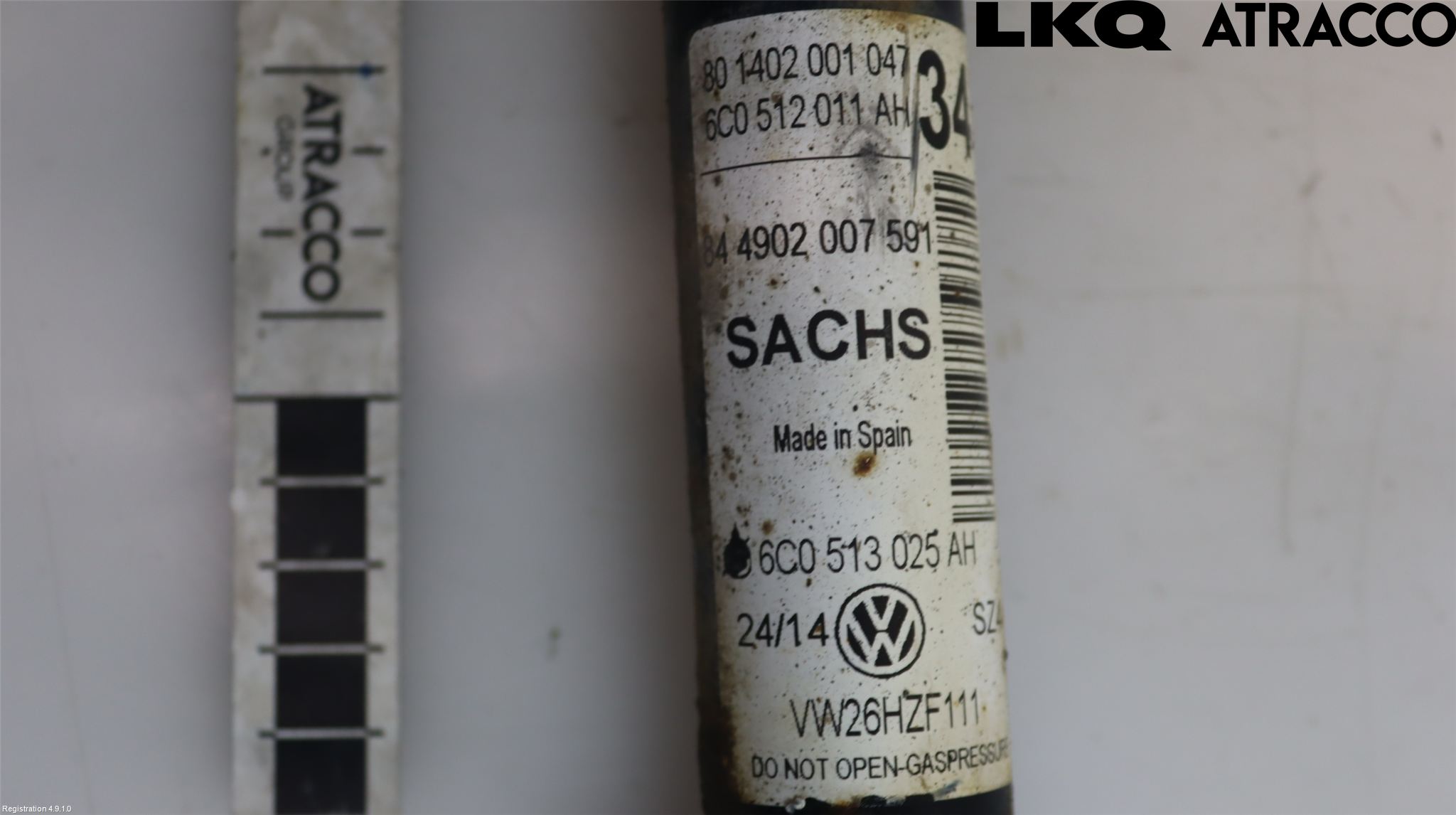 Volkswagen VW POLO 10-17 Stötdämpare Bak