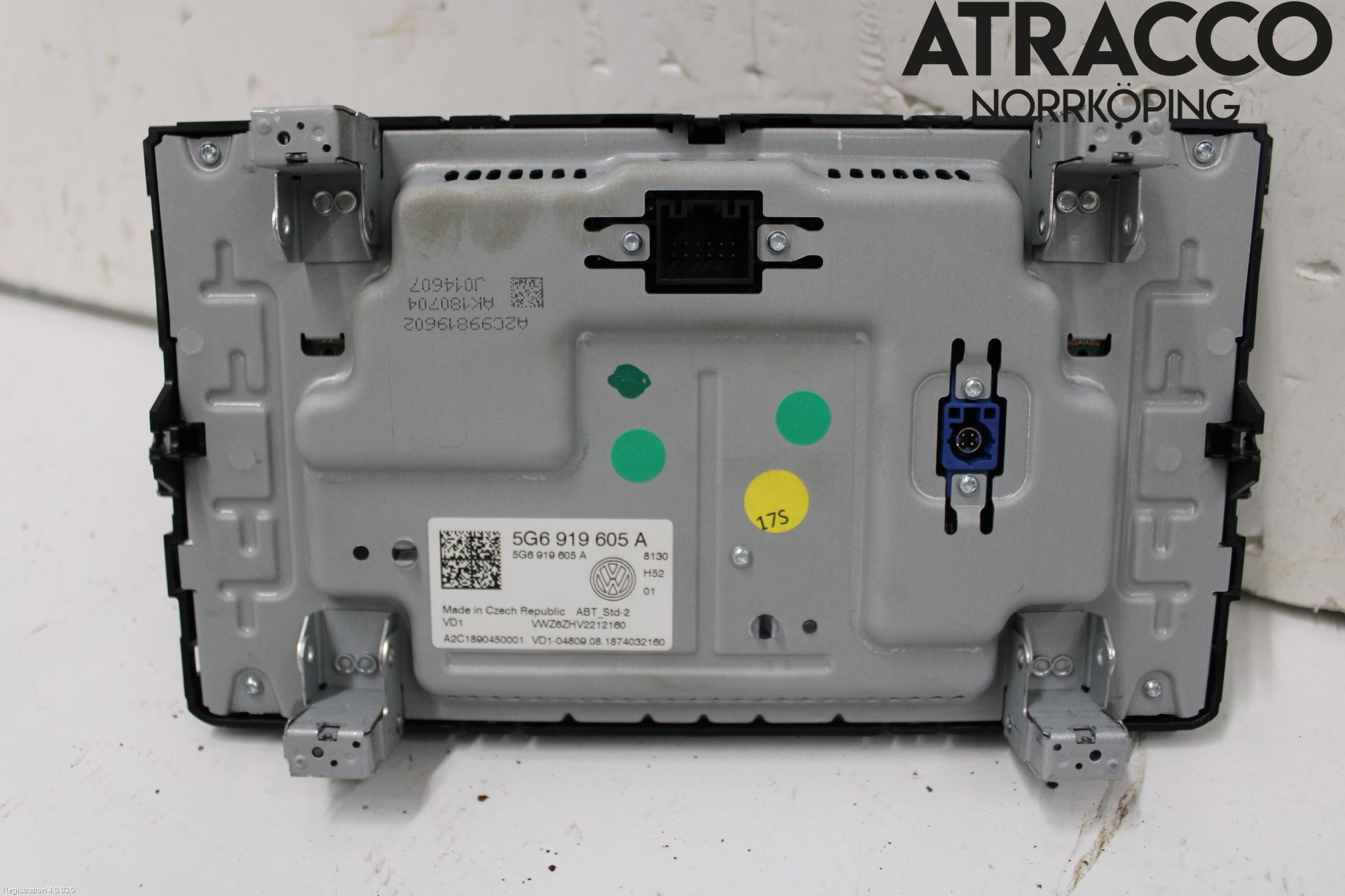 Volkswagen VW GOLF / E-GOLF VII 13-20 Multifunktionsdisplay