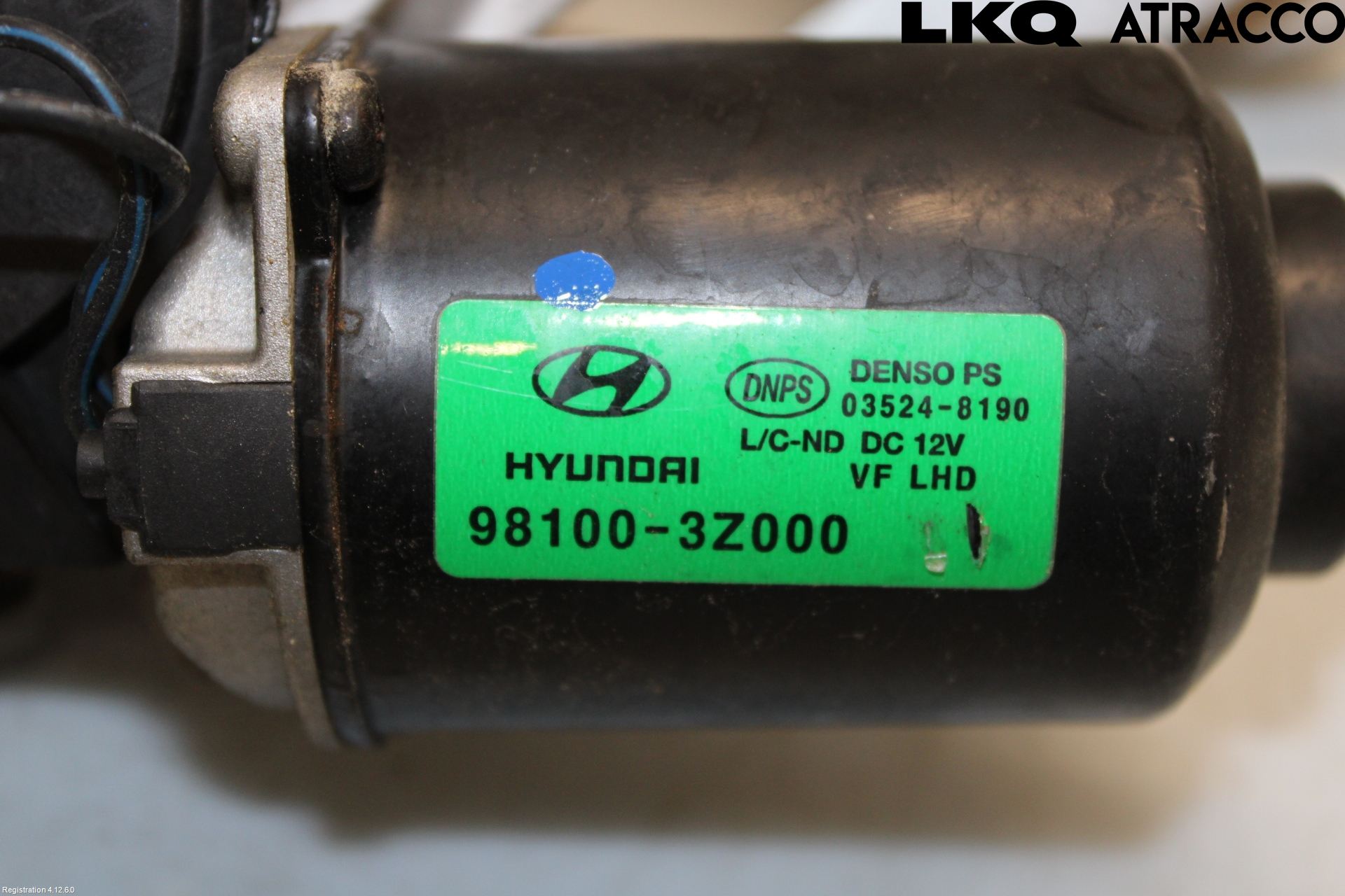 Hyundai i40 08-15 Torkarmekanism Vindruta