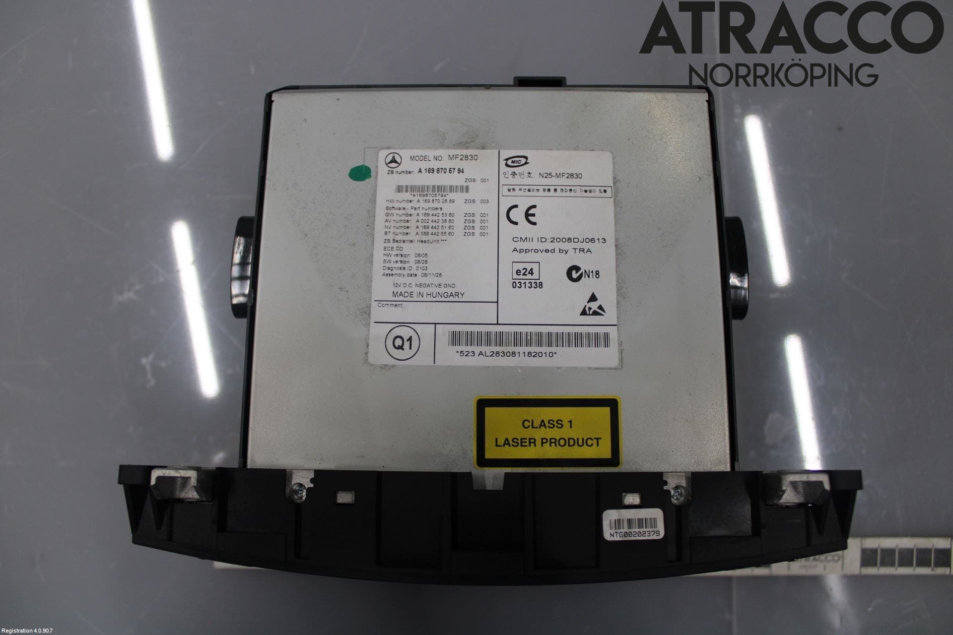 Mercedes-Benz MB B-KLASS (W245) 05-12 Cd Radio - Multimediapanel