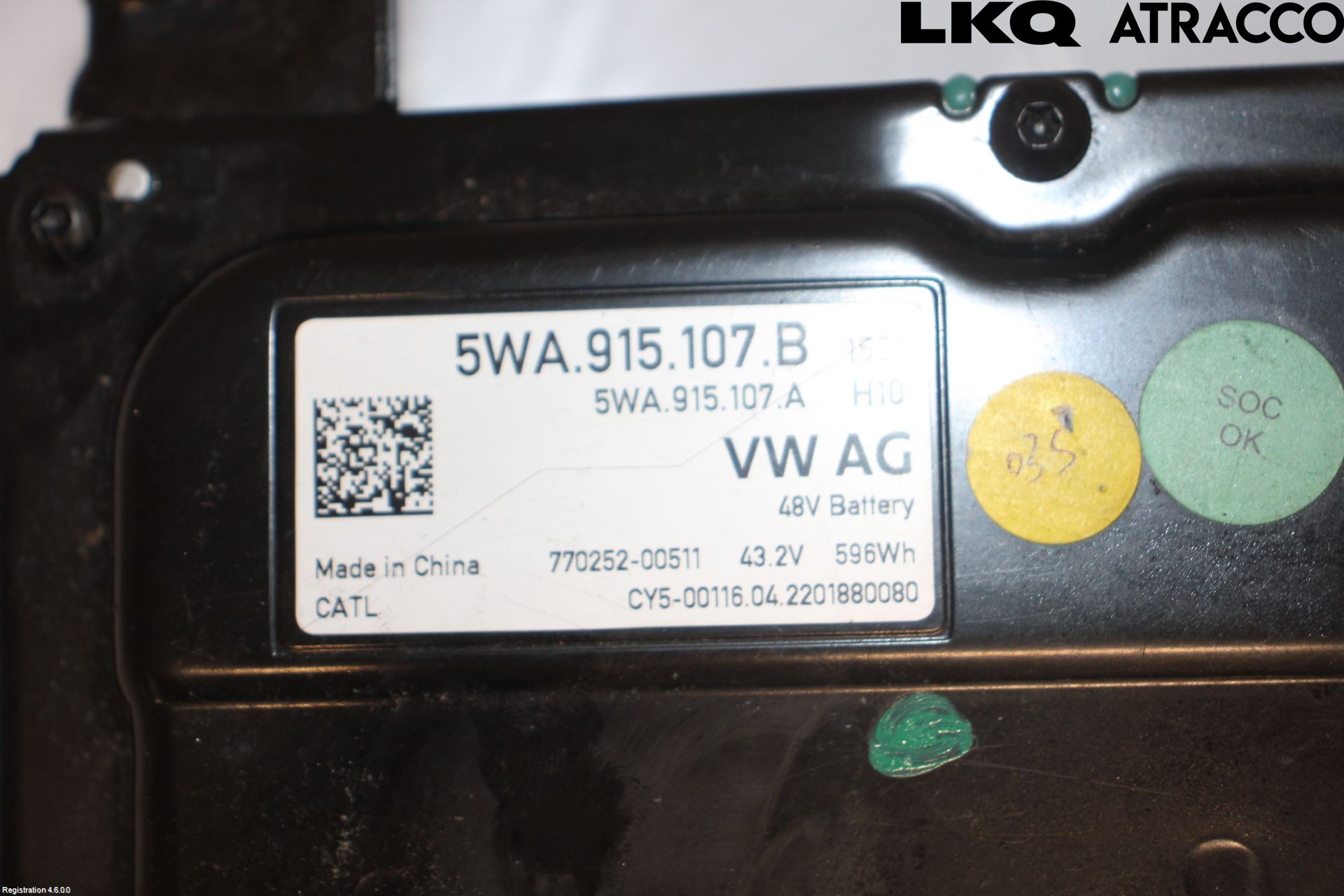 Volkswagen VW GOLF / E-GOLF VIII 20- Batteri Högspänning